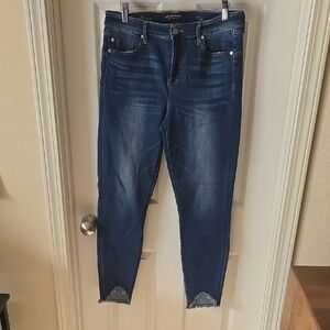Liverpool Womens Shark Bite Hem Skinny Jeans